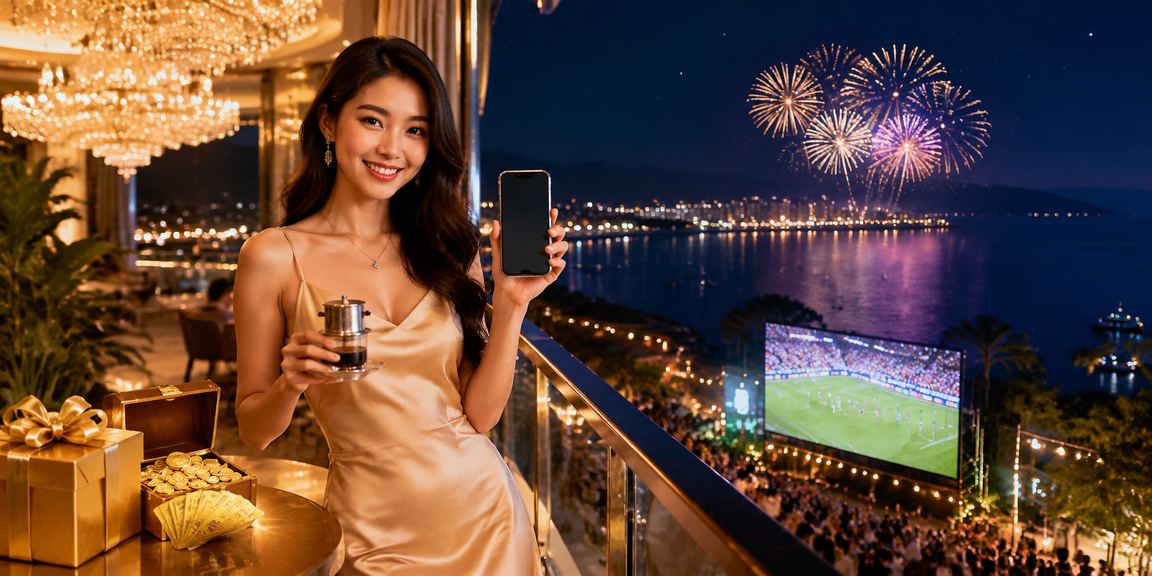 Người chơi tại Phú Quốc thư giãn bên tách cà phê, tận hưởng giải trí lành mạnh